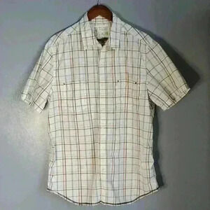 Y2K Aeropostale Vintage Fit Short Sleeved Plaid Button Up Shirt sz XL